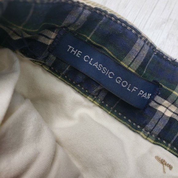 Vintage Polo Ralph Lauren Mens Chinos 36x34 Made In USA Pleated Front Pants - Picture 7 of 9